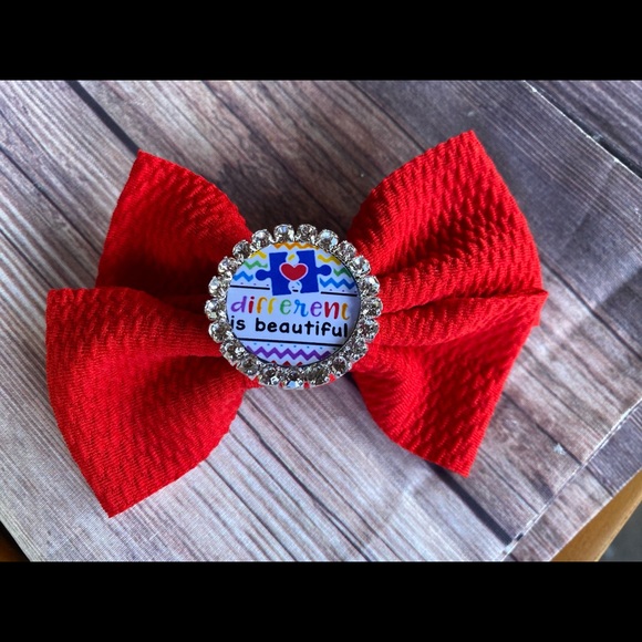 Different is beautiful hair bow